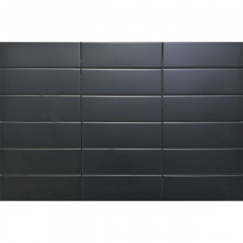 Плитка Mayolica Velvet Black Mate 150x50x8