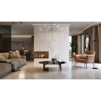 Opoczno Calacatta Prestigio White Satin Rect 1200X595