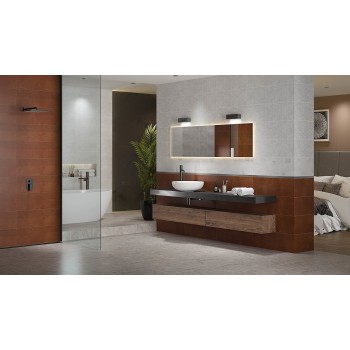 Opoczno Quantum Light Grey Structure Satin 750X250