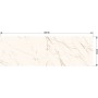Плитка Paradyz Guarda Bianco Rekt. 898x298