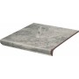 Сходинка пряма з капіносом Paradyz Mattone Pietra Grafit Kapinos Stopnica Prosta 330x300