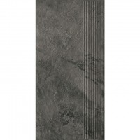 Сходинка пряма Paradyz Ceramika Ardis Dark Stopnica Prosta Struktura Mat 600x300