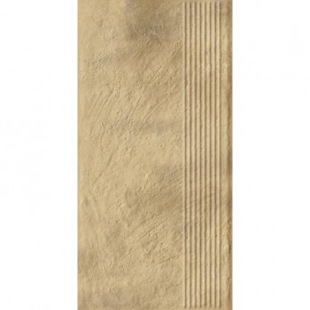 Сходинка пряма Paradyz Ceramika Eremite Sand Stopnica Prosta Struktura Mat 600x300