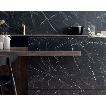 Paradyz Artstone Black Szkl Rect Mat 598X598