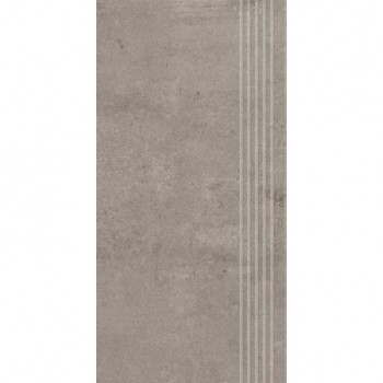 Paradyz Pure Art Dark Grey Stopnica Prosta Nacinana Mat. 598X298