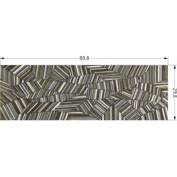 Декор Paradyz Bella Nero Inserto Mat 898x298