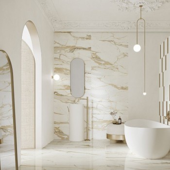 Paradyz Warm Wind Gold Gres Szkl. Rekt. Poler 1200X600