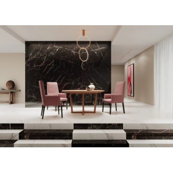 Плитка Paradyz Impulsive Black Szkl Rect Pol 1198x598x8