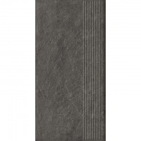 Сходинка пряма Paradyz Ceramika Carrizo Basalt Stopnica Prosta Struktura Mat 600x300