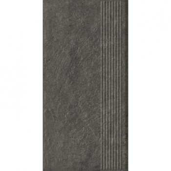 Сходинка пряма Paradyz Ceramika Carrizo Basalt Stopnica Prosta Struktura Mat 600x300