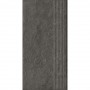 Сходинка пряма Paradyz Ceramika Carrizo Basalt Stopnica Prosta Struktura Mat 600x300