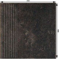 Ступень прямая Paradyz Fondi brown stopnica prosta 300x300