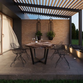 Paradyz Ilario Brown Stopnica Prosta 300X300