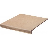 Ступень прямая с капиносом Paradyz Mattone Sabbia Beige KaPиnos Stopnica Prosta 330x300