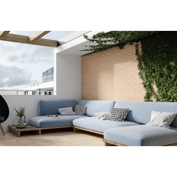Сходинка пряма з капіносом Paradyz Mattone Sabbia Beige Kapinos Stopnica Prosta 330x300
