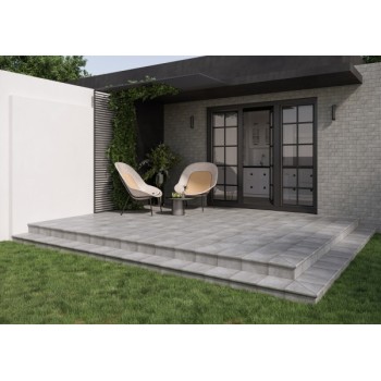 Ступень прямая Paradyz Mattone Sabbia Grafit Stopnica Prosta 300x300