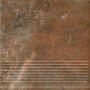 Paradyz Arteon Brown Stopnica Prosta 300X300