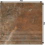 Ступень прямая Paradyz Arteon Brown Stopnica Prosta 300x300