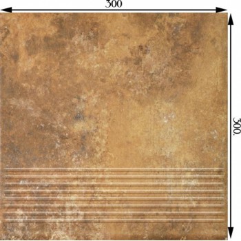 Ступень прямая Paradyz Arteon Ochra Stopnica Prosta 300x300