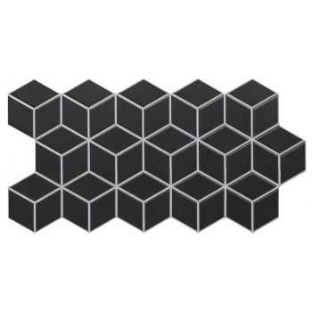 Плитка Realonda Rhombus Black 265x510x10