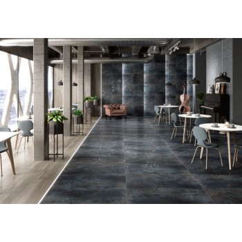 Плитка Tau Ceramica Metal Royalblue 1200x600