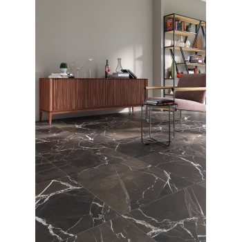 Плитка Зевс Керамика ZRXFM9BR Fiera Del Marmo Pulpis Black 600x600