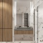 Плитка Зевс Керамика ZRXSR1BR Statuario White 600x600