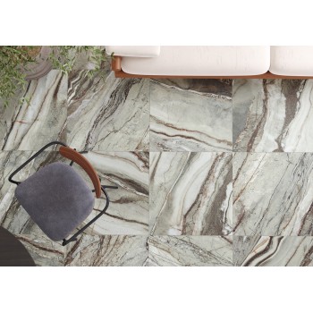 Плитка Зевс Керамика ZRXFM4BR Fiera Del Marmo Terra Verde 600x600