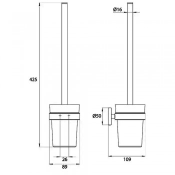 Щетка для унитаза Emco Loft 4315 133 01