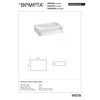 Мыльница Bemeta Vista 120108196-104