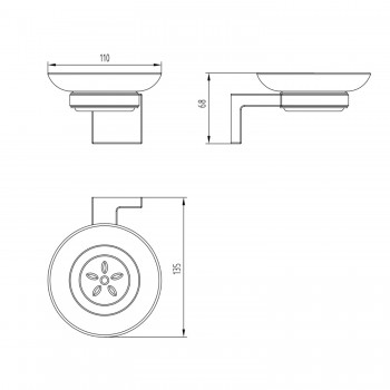 Мыльница Devit Universal 5030150 хром