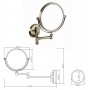 Зеркало косметическое Bemeta Retro 106101697