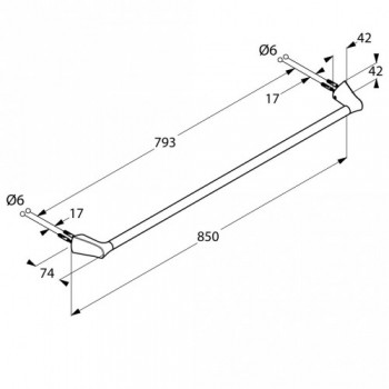 Kludi AMBIENTA 5397905 держатель для банного полотенца
