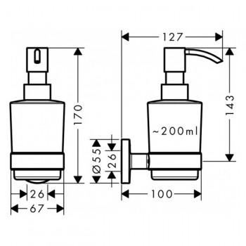 Hansgrohe Logis 41714000 Дозатор для мыла