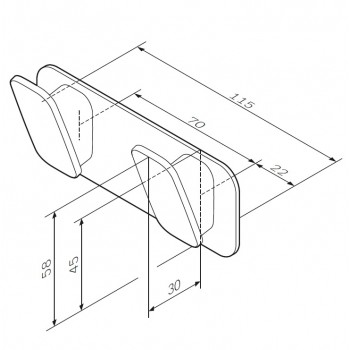 Крючок для полотенец Am Pm Inspire A50A35600