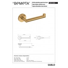 Держатель туалетной бумаги Bemeta Sablo 160212030