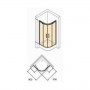 Huppe Flex 140604.069.321 Душова кабіна (90x90 см.)