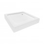 Душевая кабина Lidz Wawel SC80x80.SAT.LOW.GR, стекло тон. 4 мм + Lidz Душевой поддон KAPIELKA ST80x80х14