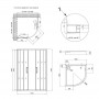 Набор Qtap душевая кабина Taurus CRM1011AC6 Clear 2020x1000x1000 мм + поддон Robin 301112 100x100x12 см с сифоном