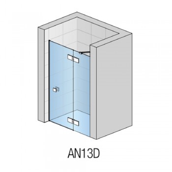 SanSwiss Annea AN13D10005007 Душові двері (100 см.)