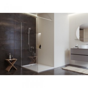 Душова кабіна WALK-IN Cersanit MILLE 120x200 прозоре скло, профіль хром