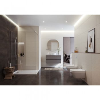 Душова кабіна WALK-IN Cersanit MILLE 120x200 прозоре скло, профіль хром