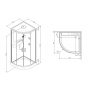 Am Pm Like W80C-019-090MTA Душовий бокс 90x90