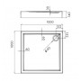 Душовий Піддон Primera Frame Ctr1010 (100X100 См.)