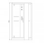 Душовий бокс Devit Soul FEN8912BR (120х90 см.) правий