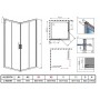 Душевая кабина + поддон Radaway Tinos 90х90 см. 10239090-01-01+S4TIC9090-08+PB50T