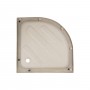 Lidz Latwa SC90x90.SAT.MID.GR Душевая кабина полукруглая, стекло тон. 4 мм + Lidz Душевой поддон KAPIELKA ST90x90x26, с панелью