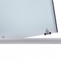 Душова кабіна Latwa SC90x90.SAT.HIGH.FR полукругла, скло Frost 4 мм + Душовий піддон KAPIELKA ST90x90x41, з панеллю Lidz