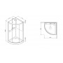 Am Pm Like W80C-016-090MTA Душевая кабина 90x90