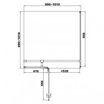 Devit Up FEN2210L Душевая кабина 100x100